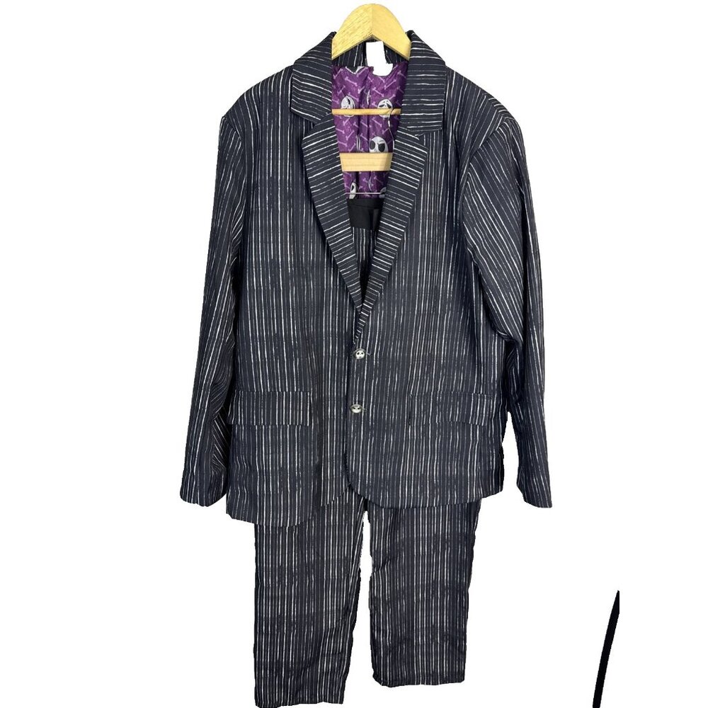 Nightmare Before Christmas Suit XL Pinstripe Jack‎ Skellington Set Disney